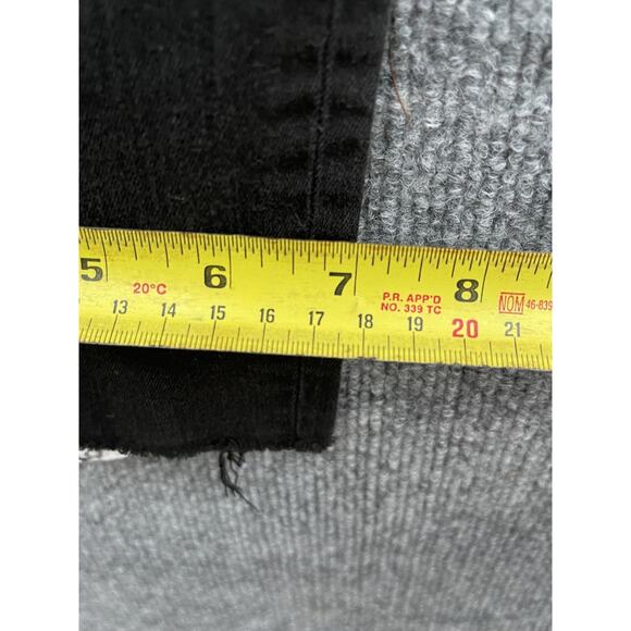 AllSaints Jeans Womens 28 Jet Black Stilt Skinny Stretch Denim Raw Hem - Picture 5 of 10